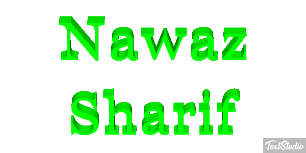 Nawaz Sharif Efecto de texto
