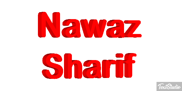 Nawaz Sharif Efecto de texto