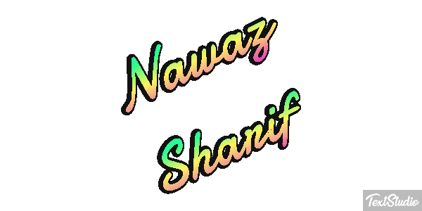 Nawaz Sharif Efecto de texto
