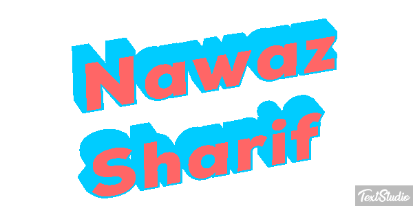 Nawaz Sharif Efecto de texto