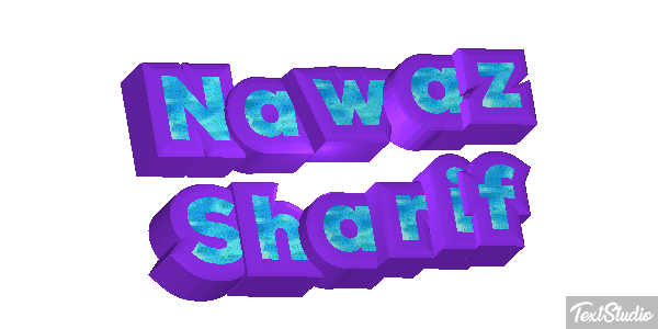 Nawaz Sharif Efecto de texto