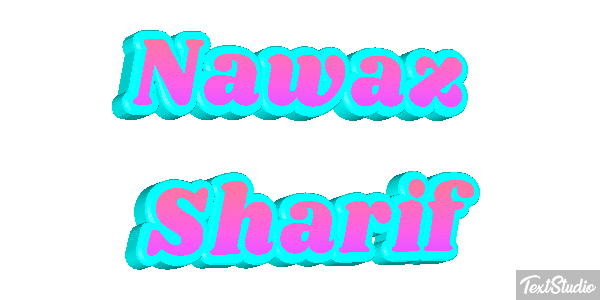 Nawaz Sharif Efecto de texto