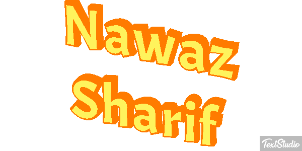Nawaz Sharif Efecto de texto
