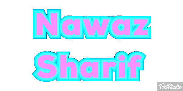 Nawaz Sharif Efecto de texto