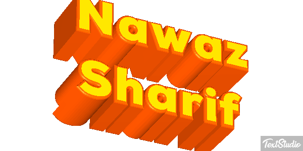 Nawaz Sharif Efecto de texto