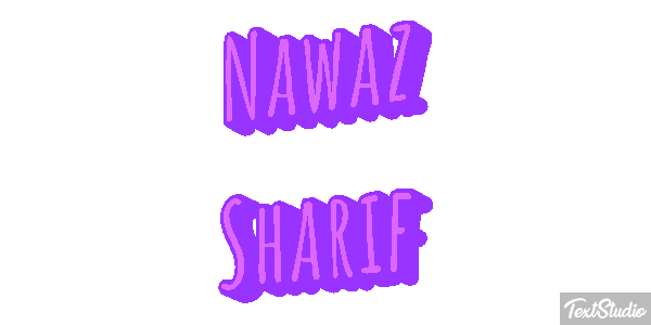 Nawaz Sharif Efecto de texto