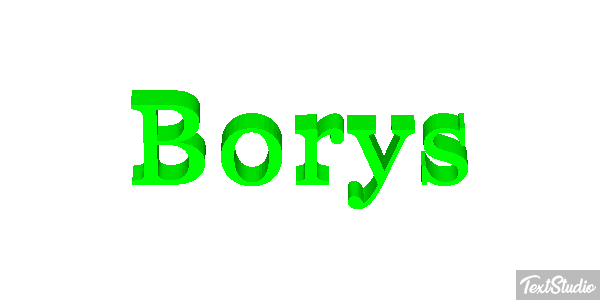 Borys Effetto testo