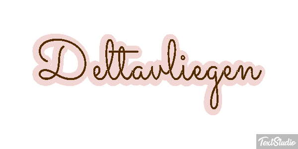 Deltavliegen テキスト効果