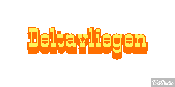 Deltavliegen テキスト効果