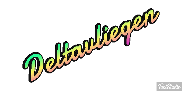Deltavliegen テキスト効果