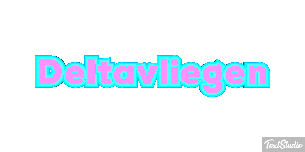 Deltavliegen テキスト効果
