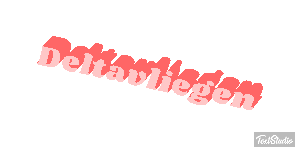 Deltavliegen テキスト効果