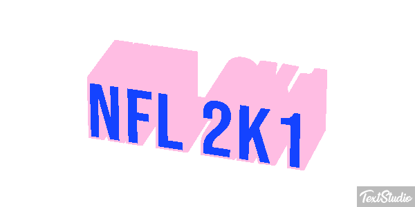 NFL 2K1 Effetto testo