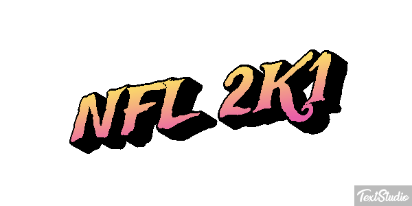 NFL 2K1 Effetto testo
