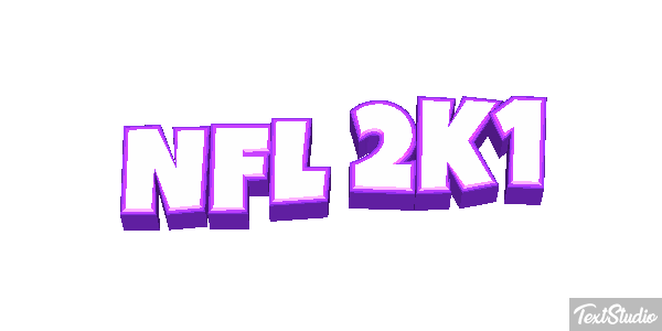 NFL 2K1 Effetto testo