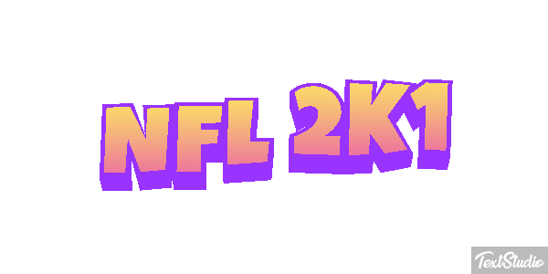 NFL 2K1 Effetto testo
