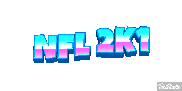 NFL 2K1 Effetto testo