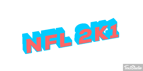 NFL 2K1 Effetto testo