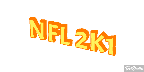 NFL 2K1 Effetto testo