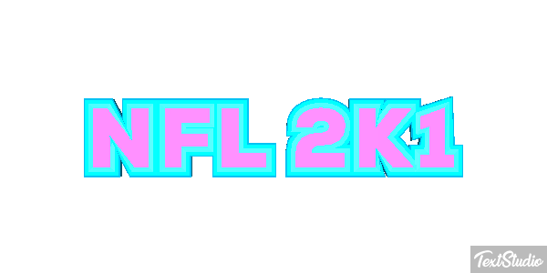 NFL 2K1 Effetto testo