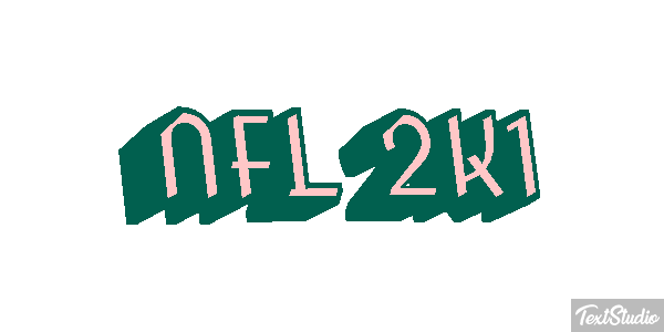 NFL 2K1 Effetto testo