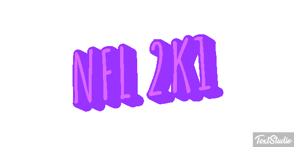 NFL 2K1 Effetto testo