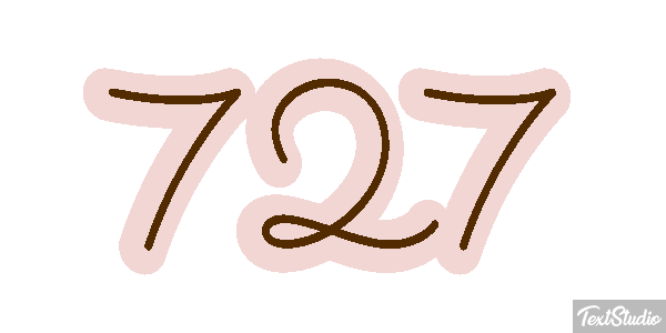 727 Efekt tekstowy