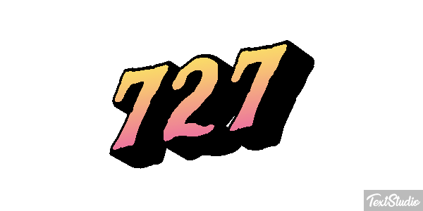 727 Efekt tekstowy