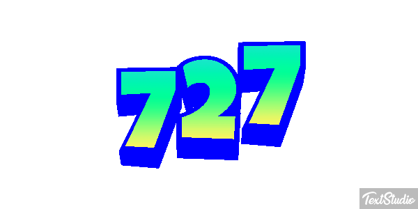 727 Efekt tekstowy
