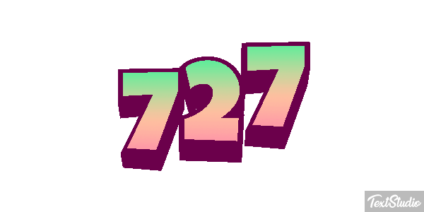 727 Efekt tekstowy