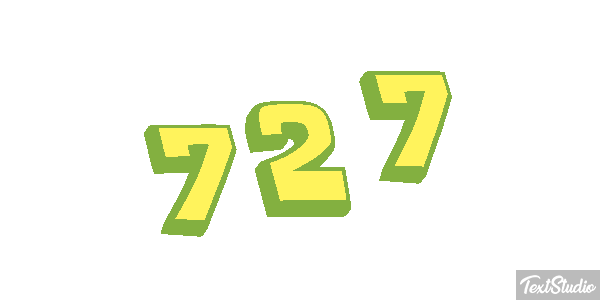 727 Efekt tekstowy