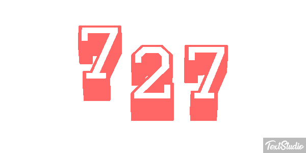 727 Efekt tekstowy