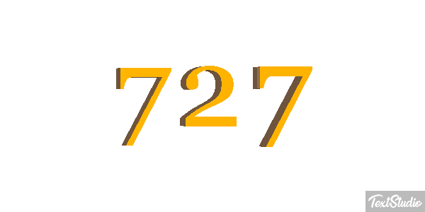 727 Efekt tekstowy