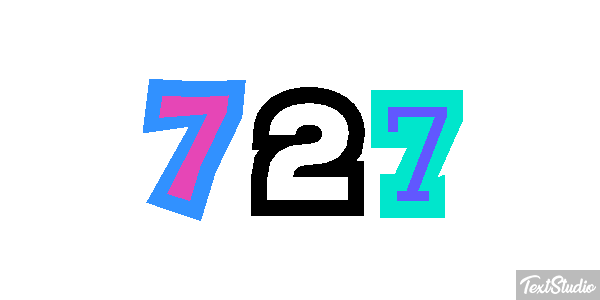 727 Efekt tekstowy