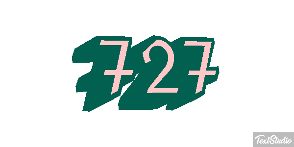 727 Efekt tekstowy