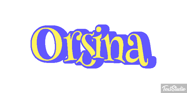Orsina Effetto testo
