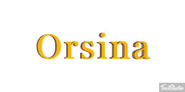 Orsina Effetto testo