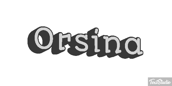 Orsina Effetto testo