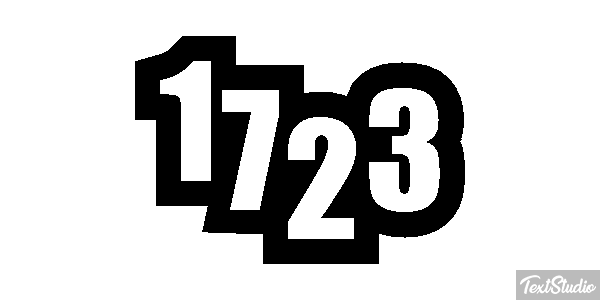 1723 Text effect