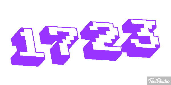 1723 Text effect
