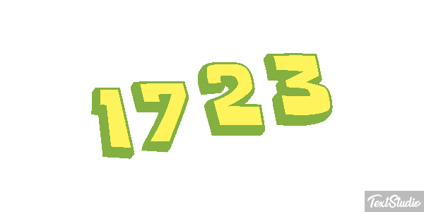 1723 Text effect