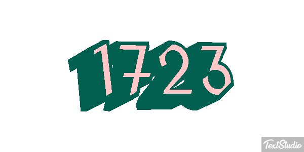 1723 Text effect