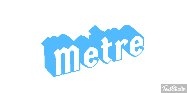 Mètre Effet de texte