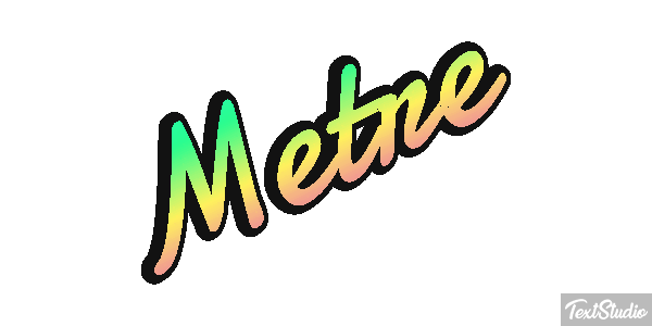 Mètre Effet de texte