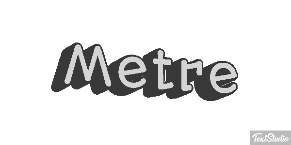 Mètre Effet de texte