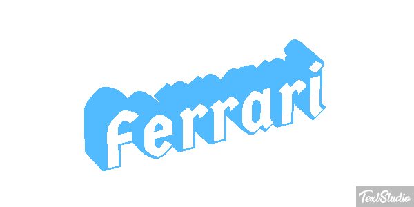 Ferrari Text effect