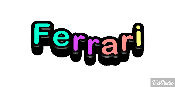 Ferrari Text effect