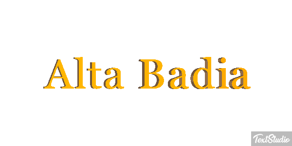 Alta Badia Effetto testo