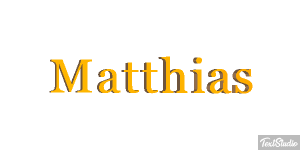 Matthias Efecto de texto