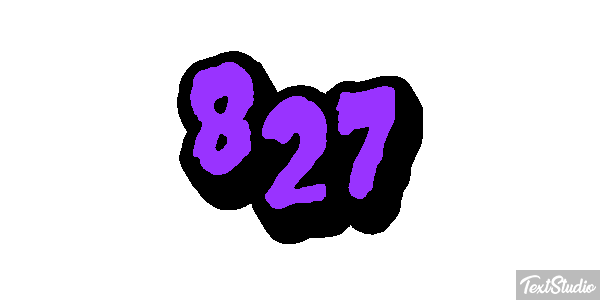 827 Tekst effect
